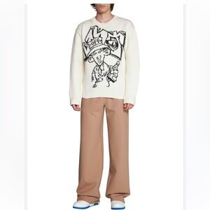 NWT Off-White Logo Intarsia Long-Sleeved Jumper